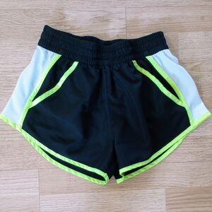Women's Zone Pro athletic swim shorts size small, black, lime green